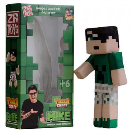 Boneco Mike Tazer Craft: Minecraft - ZR Toys - Toyshow Tudo de