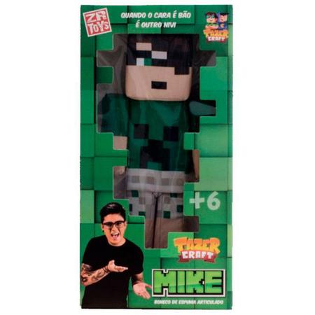 Boneco Mike Tazer Craft: Minecraft - ZR Toys - Toyshow Tudo de