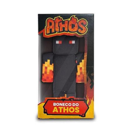 Boneco Athos Minecraft Streamers 35 Cm Jogo Lançamento 2023