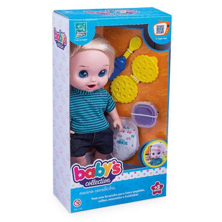 Imagem de Boneco Babys Collection Comidinha Come E Faz Caquinha Menino