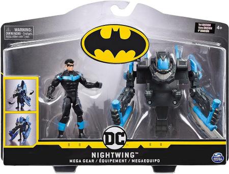 Imagem de Boneco Batman de Luxo Nightwing Asa Noturna Mega Gear - Sunny