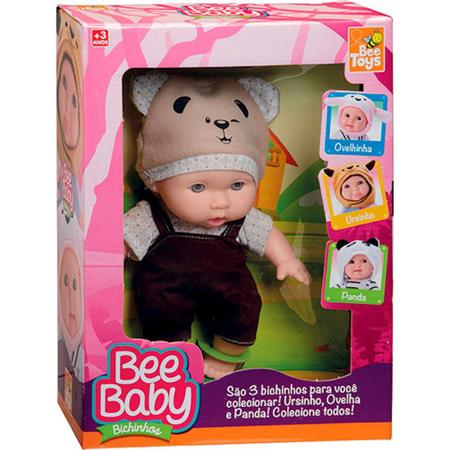 Imagem de Boneco Bebê Menino Infantil Bee Baby Bichinhos Ursinho - BeeToys Brinquedos