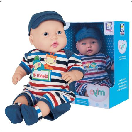 Boneco Miyo Menino 2246 Cotiplás - Azul