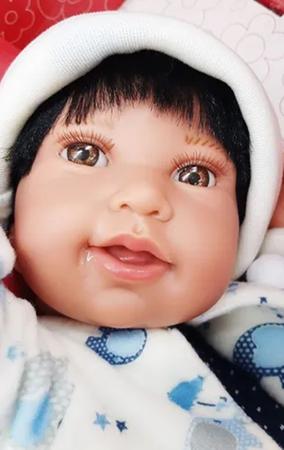 Boneco de Vinil - Reborn Anny Doll Baby - Menino - Cotiplás