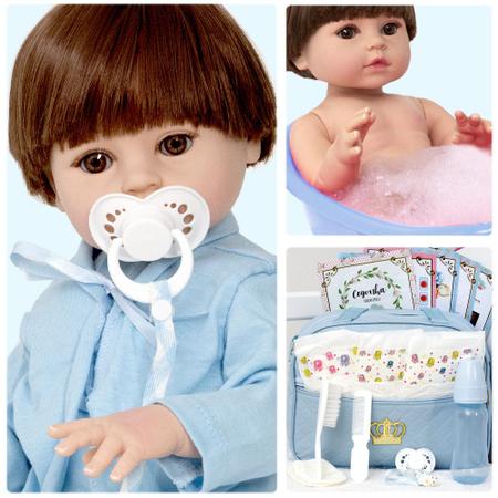 Boneco Bebê Reborn Menino 100% Silicone Principe Acessórios - Cegonha Reborn  Dolls - Bonecas - Magazine Luiza