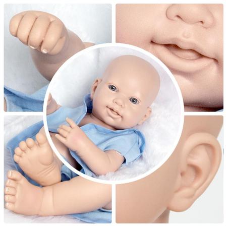 boneca bebe reborn corpo silicone pode dar banho - bzdoll