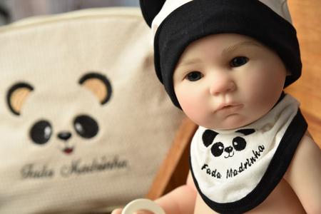 Boneca Bebê Reborn Silicone Panda Fada Madrinha Pode Banho