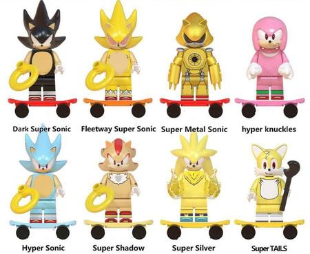 Blocos de Montar Minifigura Dark Super Sonic – Sonic – D.Malta Store