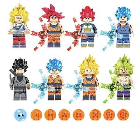 Imagem de Boneco Blocos De Montar Dragon Ball Son Goku Orange