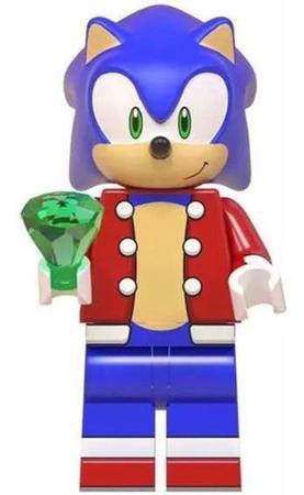 Sonic the hedgehog mini figuras de ação blocos de construção