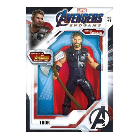 Figura Articulada - 50 Cm - Disney - Marvel - End Game - Thor - Mimo