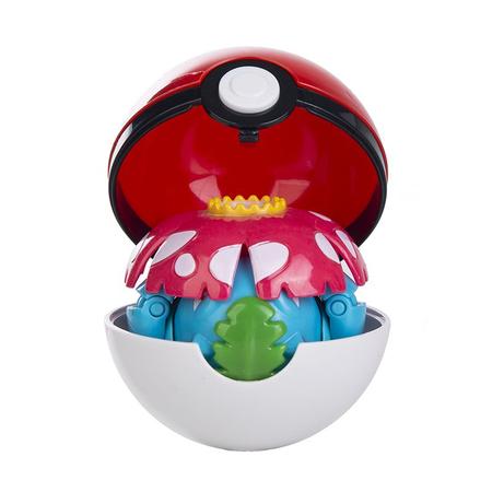 Pokemon Pokebola 8cm Pokeball Venusaur Brinquedo Vira Bola