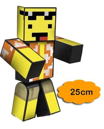 Imagem de Boneco Brinquedo Minecraft Athos Problems Mel e Melzinha 25cm Streamers Gamers Original