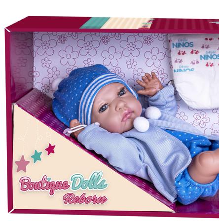 Bebe Boneco Boutique Dolls Reborn Dolls Menino - Supertoys