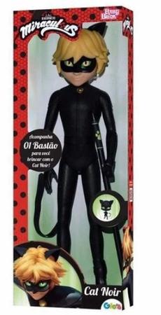 Boneco Cat Noir Miraculous Original Novabrink Com Bastão