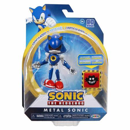 Boneco Sonic The Hedgehog Metal Sonic Articulado e Acessório