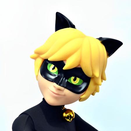 Boneco Com Bastão Miraculous Cat Noir 55cm 1861 - Baby Brink