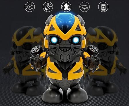 Imagem de Boneco Dance Hero Bumblebee - Luzes LED - 11,5cm x 19,5cm