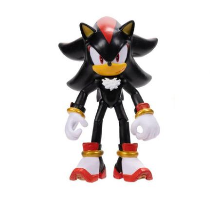 Boneco Sonic the Hedgehog Articulado Super Shadow Candide 3402 em