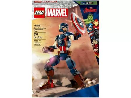 Imagem de Boneco de Construção Capitão América Lego 76258 - 310 Peças