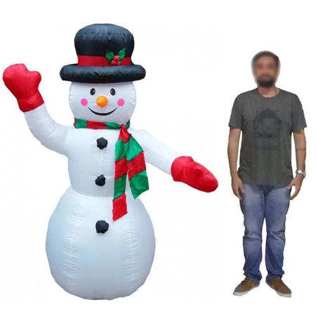 Imagem de Boneco De Neve Inflavel Decoraçao Natalina 1,80Cm