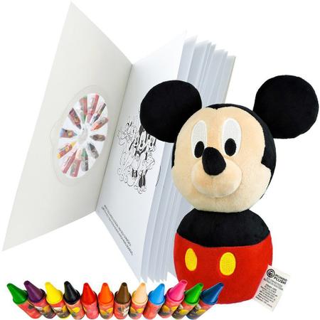 Kit Meu Livro de Atividades e Colorir com Giz de Cera - Princesas Disney  com 12 Unidades - Culturama - MP Brinquedos