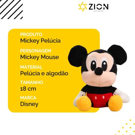 Imagem de Boneco de Pelucia Mickey Urso Pelúcia Disney Mickey Mouse