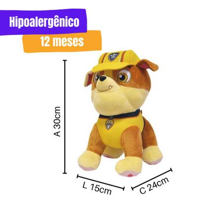 Boneco de Pelúcia Sunny Patrulha Canina Zuma 30cm - Lojas Donna