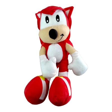 Boneco Pelúcia Sonic Grande 36 Cm Antialérgico