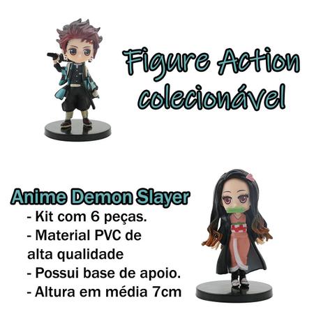 Boneco Demon Slayer Action Figure Anime Desenho PVC 7 cm Coleção