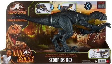 Boneco Dinossauro Com Som Scorpios Rex Jurassic World Pronta Entrega