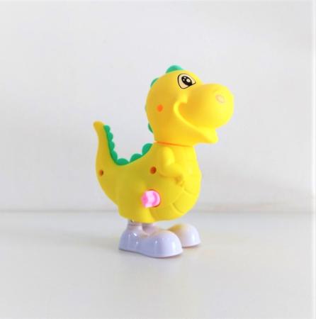 Imagem de Boneco Dinossauro Miniatura a corda Coleção Animais Figura Decoração Ação