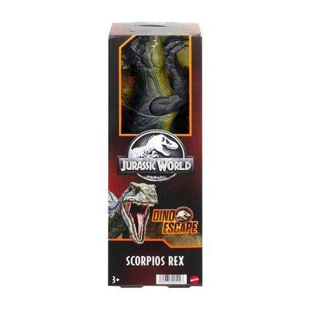 Boneco Dinossauro Scorpios Rex Jurassic World Dino Escape Mattel