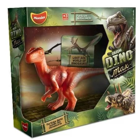 Imagem de Boneco Dinossauro Velociraptor Cores Sortidas Coleção Dino Max Marlex