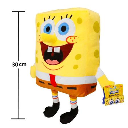 Imagem de Boneco do Bob Esponja de Pelúcia Premium Grande 30cm