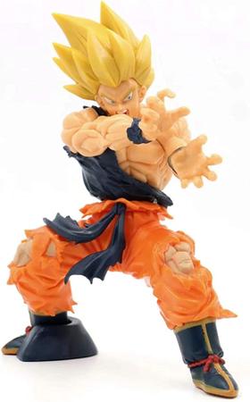 Boneco Dragão Ball Filho Goku Super Saiyajin - Chinesa - Boneco