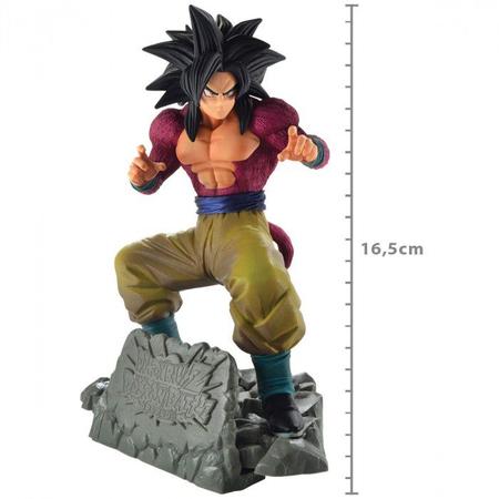 Boneco Dragon Ball Z Goku Super Sayajin 4 Dokkan Battle Anniversary  (Diorama) - Bandai