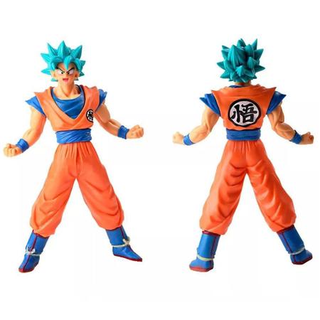 Boneco Goku ssj Blue Super Sayajin Dragon Ball Super Action colecionador  Edição Especial