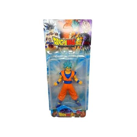 Boneco Dragon Ball Z - Goku Super Sayajin 20cm - Cabelo Azul - Escorrega o  Preço