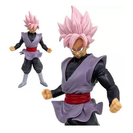 Boneco do Dragon Ball z Goku SSJ Preto Brinquedo de Coleção 17 cm Pvc  Colecionador