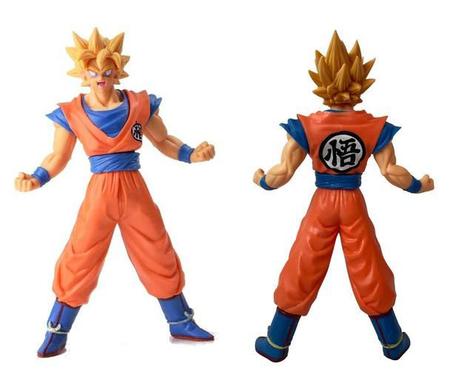 Boneco Dragon Ball Super Goku SSJ - Goku SSJ1 17cm Cabelo Amarelo