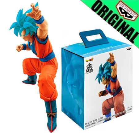 Boneco Dragon Ball Super Goku Super Saiyajin Blue Big Size King Clustar  Bandai Banpresto