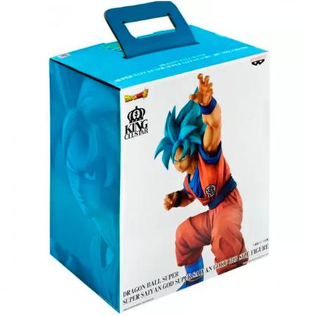 Boneco Dragon Ball Super Goku Super Saiyajin Blue Big Size King Clustar  Bandai Banpresto