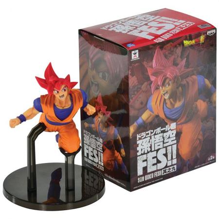 Boneco Figura Goku Deus Super Sayajin Deus Dragon Ball Z Top