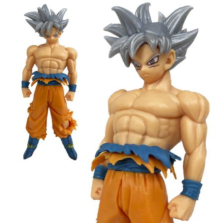 Boneco Action Figure Miniatura Goku Instinto Superior Branco