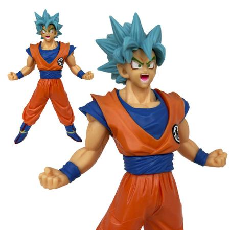 Boneco Goku Super Sayajin Blue Dragonball Z Super - 18Cm - Casa & Vídeo