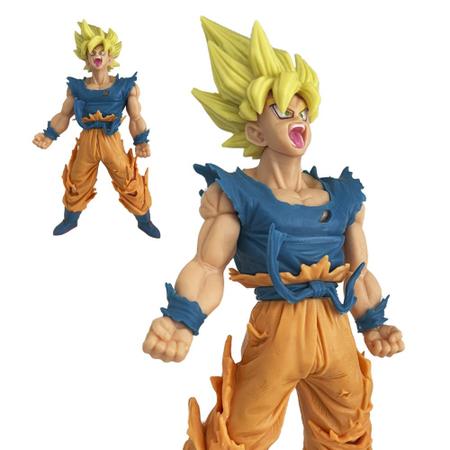 Boneco Dragon Ball Z - Goku Super Sayajin 20cm Cabelo Loiro