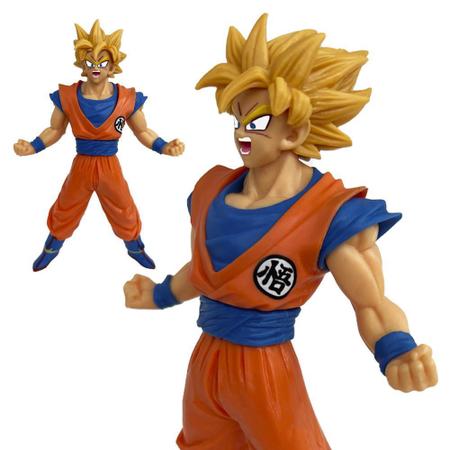 Boneco Dragon Ball Z - Goku Super Sayajin 20cm Cabelo Loiro