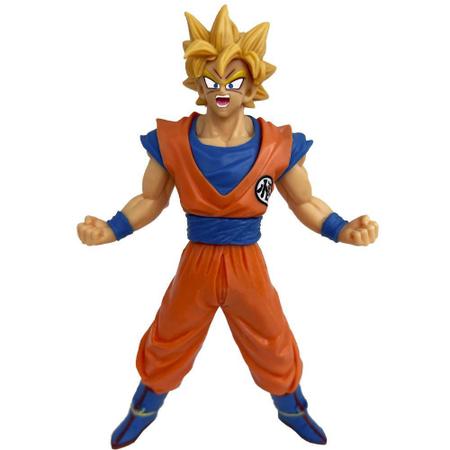 Boneco Dragon Ball Z Goku Super Saiyajin Grande Cabelo Loiro