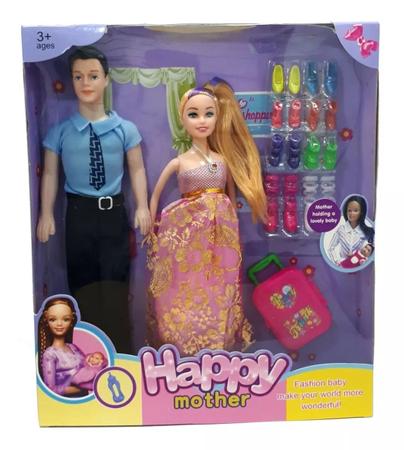 Boneca Barbie grávida boneca feliz familia médico Angola